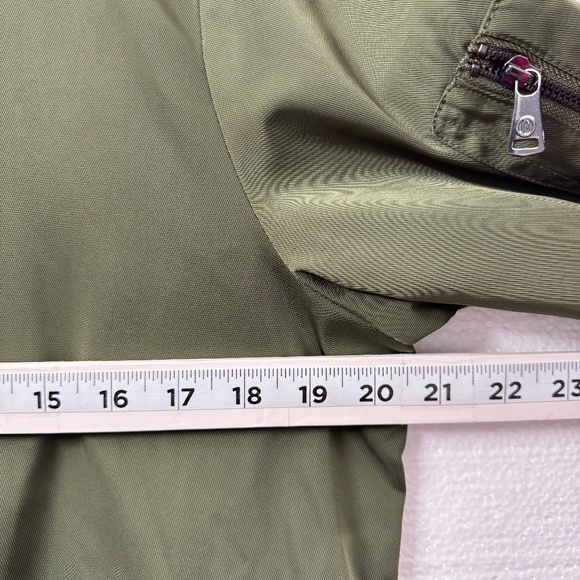 Bernardo Mens Olive Green Bomber Jacket Lightweight Small Jacket Casual Cargo - Picture 5 of 10